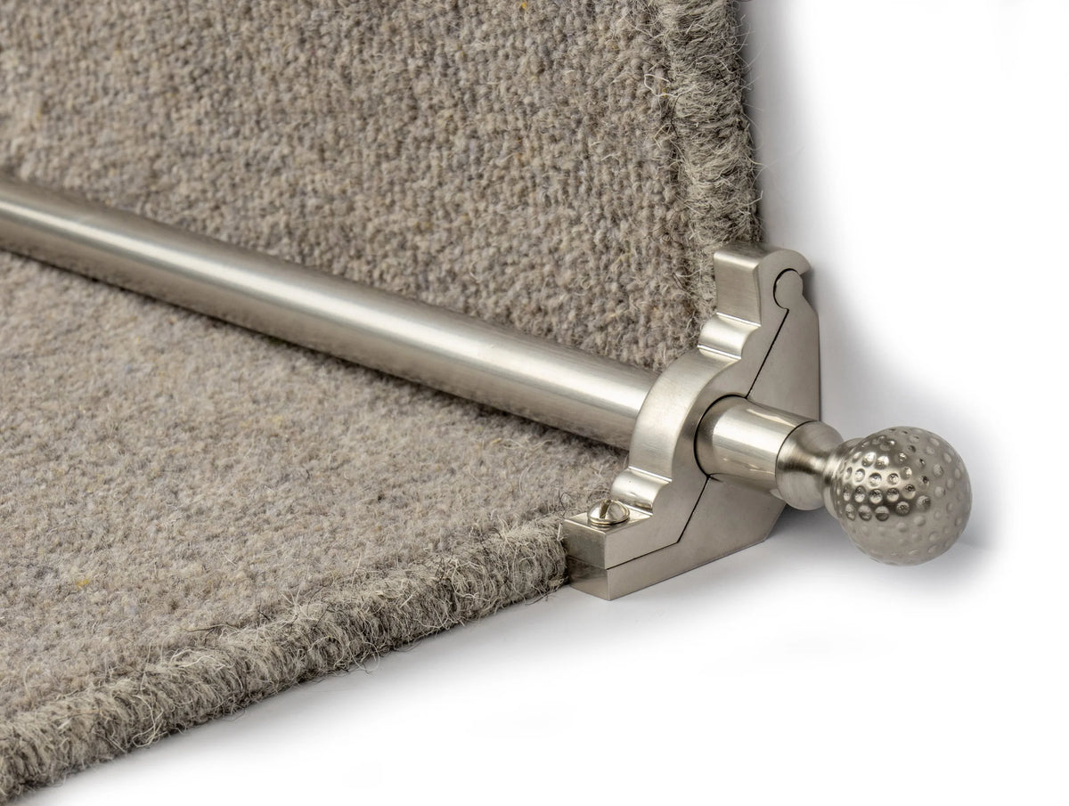 Eastern Promise Dune Stair Rods — Satin Nickel — official Stair Rods UK image