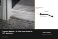 Stair Rods UK Tramline Reducer - 6-7mm 3mm Recess for LVT, glue down — 180cm — Ali Chrome