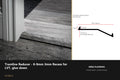 Stair Rods UK Tramline Reducer - 8-9mm 3mm Recess for LVT, glue down — 180cm — Ali Black