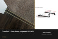 Ali TramlineZ — 1mm Recess for SPC/WPC — Ali Brass finish — profile and section detail