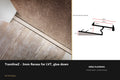 Ali TramlineZ — 3mm Recess for LVT — Ali Antique finish — profile and section detail