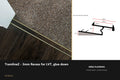 Ali TramlineZ — 3mm Recess for LVT — Ali Brass finish — profile and section detail