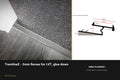 Ali TramlineZ — 3mm Recess for LVT — Ali Chrome finish — profile and section detail