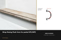 Ali Wrap Nosing Flush — 5mm SPC/WPC — Ali Antique finish — profile and section detail
