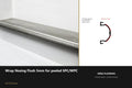Ali Wrap Nosing Flush — 5mm SPC/WPC — Ali Chrome finish — profile and section detail