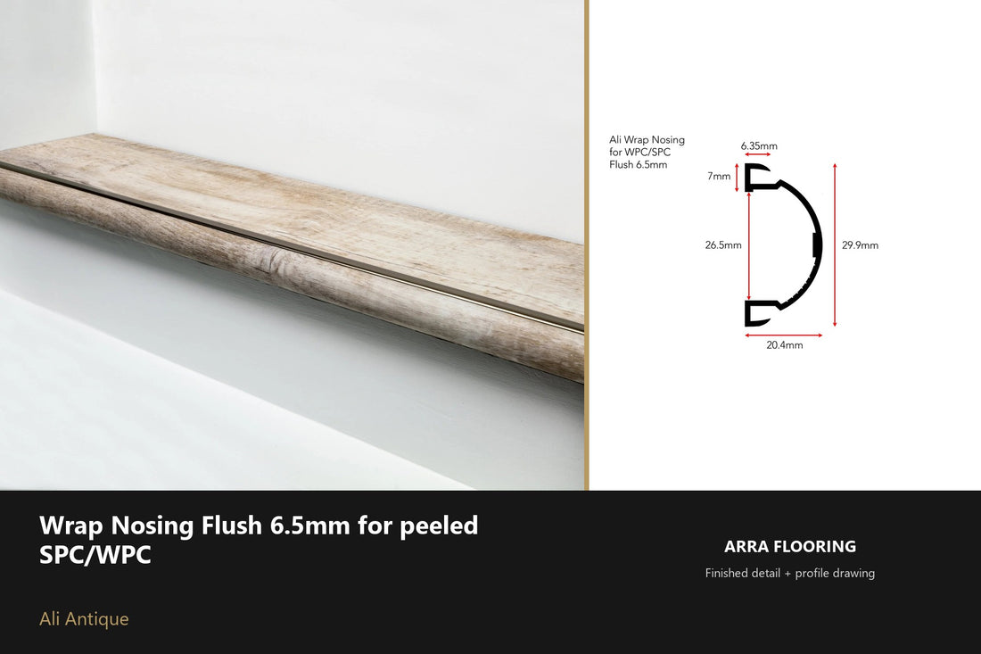 Ali Wrap Nosing Flush — 6.5mm SPC/WPC