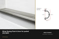 Ali Wrap Nosing Flush — 6.5mm SPC/WPC — Ali Chrome finish — profile and section detail