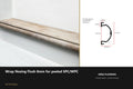 Ali Wrap Nosing Flush — 8mm SPC/WPC — Ali Antique finish — profile and section detail