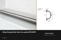 Ali Wrap Nosing Flush — 8mm SPC/WPC — Ali Black finish — profile and section detail