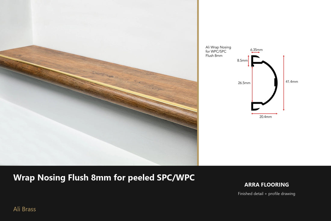 Ali Wrap Nosing Flush — 8mm SPC/WPC