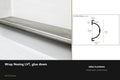 Ali Wrap Nosing for LVT — Ali Chrome finish — profile and section detail