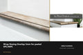 Ali Wrap Nosing Overlap — 5mm SPC/WPC — Ali Antique finish — profile and section detail