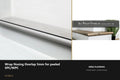 Ali Wrap Nosing Overlap — 5mm SPC/WPC — Ali Black finish — profile and section detail