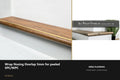 Ali Wrap Nosing Overlap — 5mm SPC/WPC — Ali Brass finish — profile and section detail