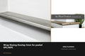 Ali Wrap Nosing Overlap — 5mm SPC/WPC — Ali Chrome finish — profile and section detail