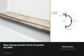 Ali Wrap Nosing Overlap — 6.5mm SPC/WPC — Ali Antique finish — profile and section detail