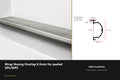 Ali Wrap Nosing Overlap — 6.5mm SPC/WPC — Ali Chrome finish — profile and section detail