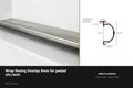 Ali Wrap Nosing Overlap — 8mm SPC/WPC — Ali Chrome finish — profile and section detail