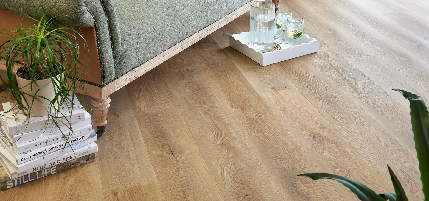 Natural oak-look J2 Flooring LVT in a bright residential interior
